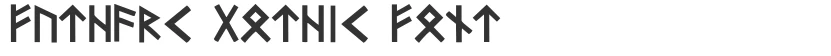 Futhark Gothic Font的预览图