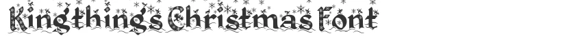 Kingthings Christmas Font的预览图